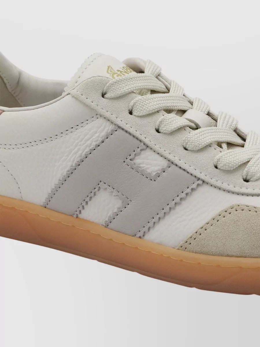 Hogan Casual Low Top Sneakers With Suede Accents