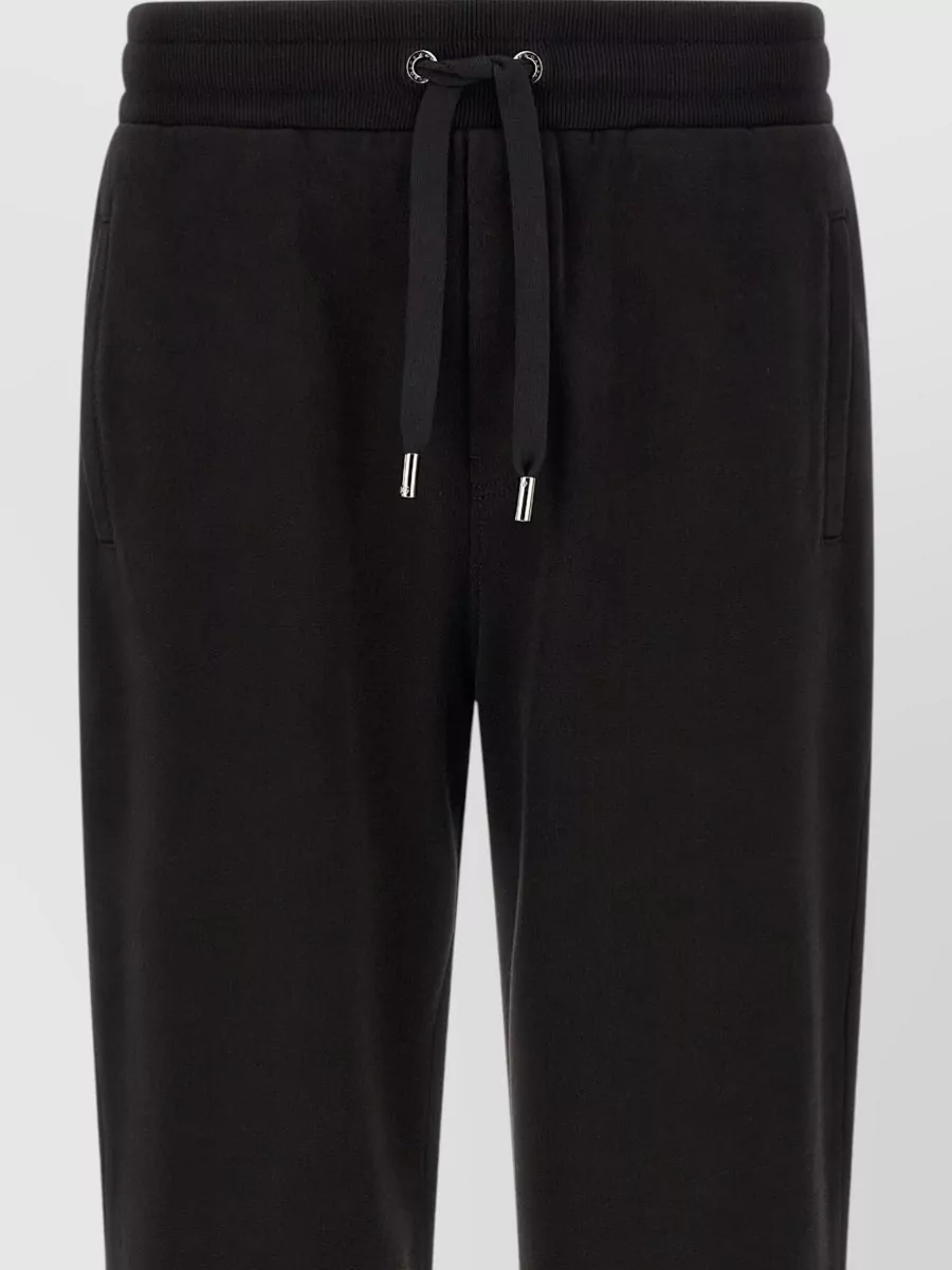 Dolce&Gabbana Cotton Jersey Tapered Track Pants