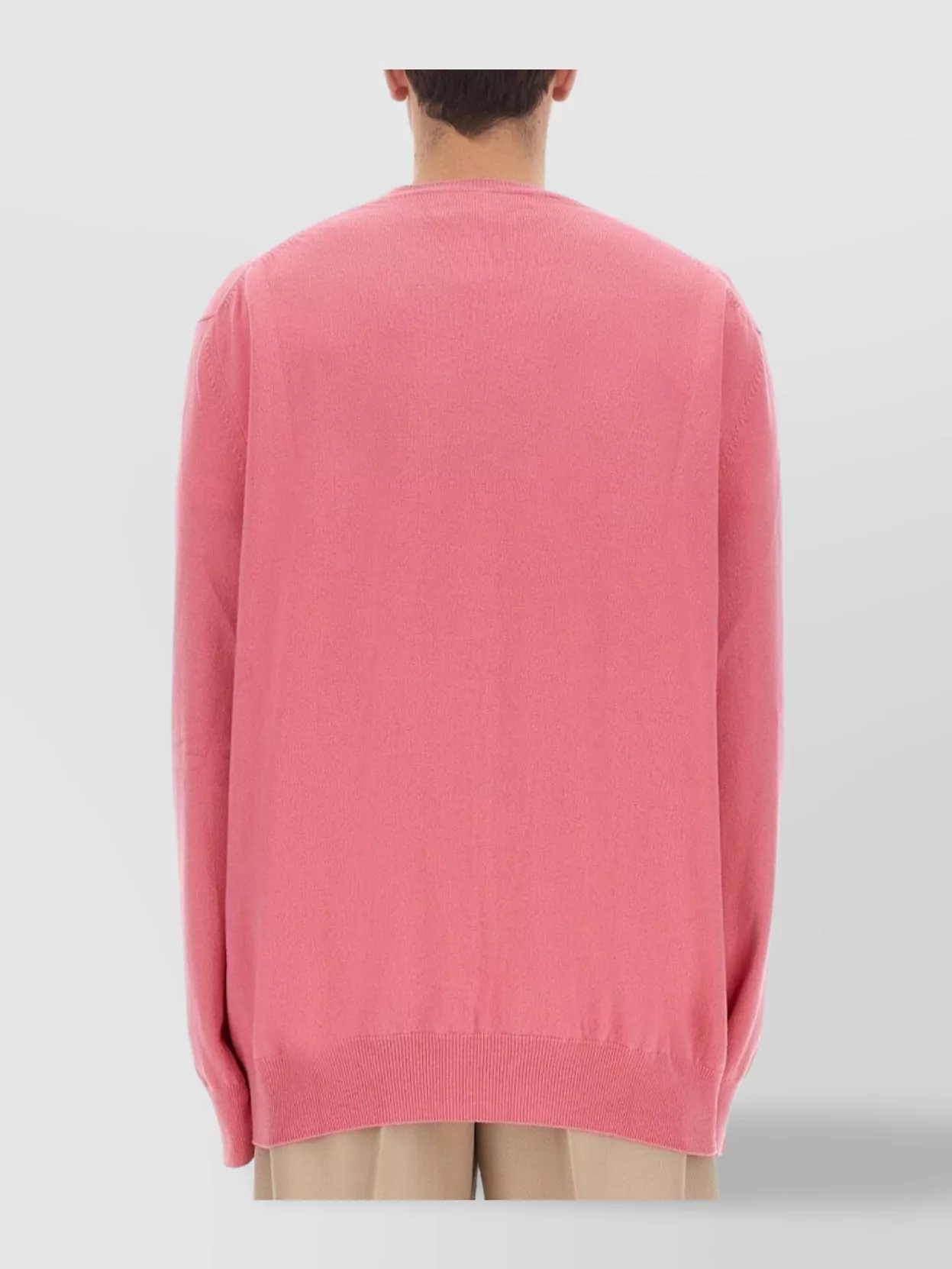Comme Des Garçons V-Neckline Wool Jersey Sweater