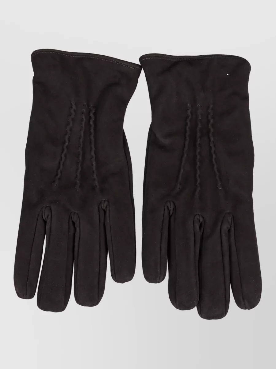 Lardini suede leather gloves