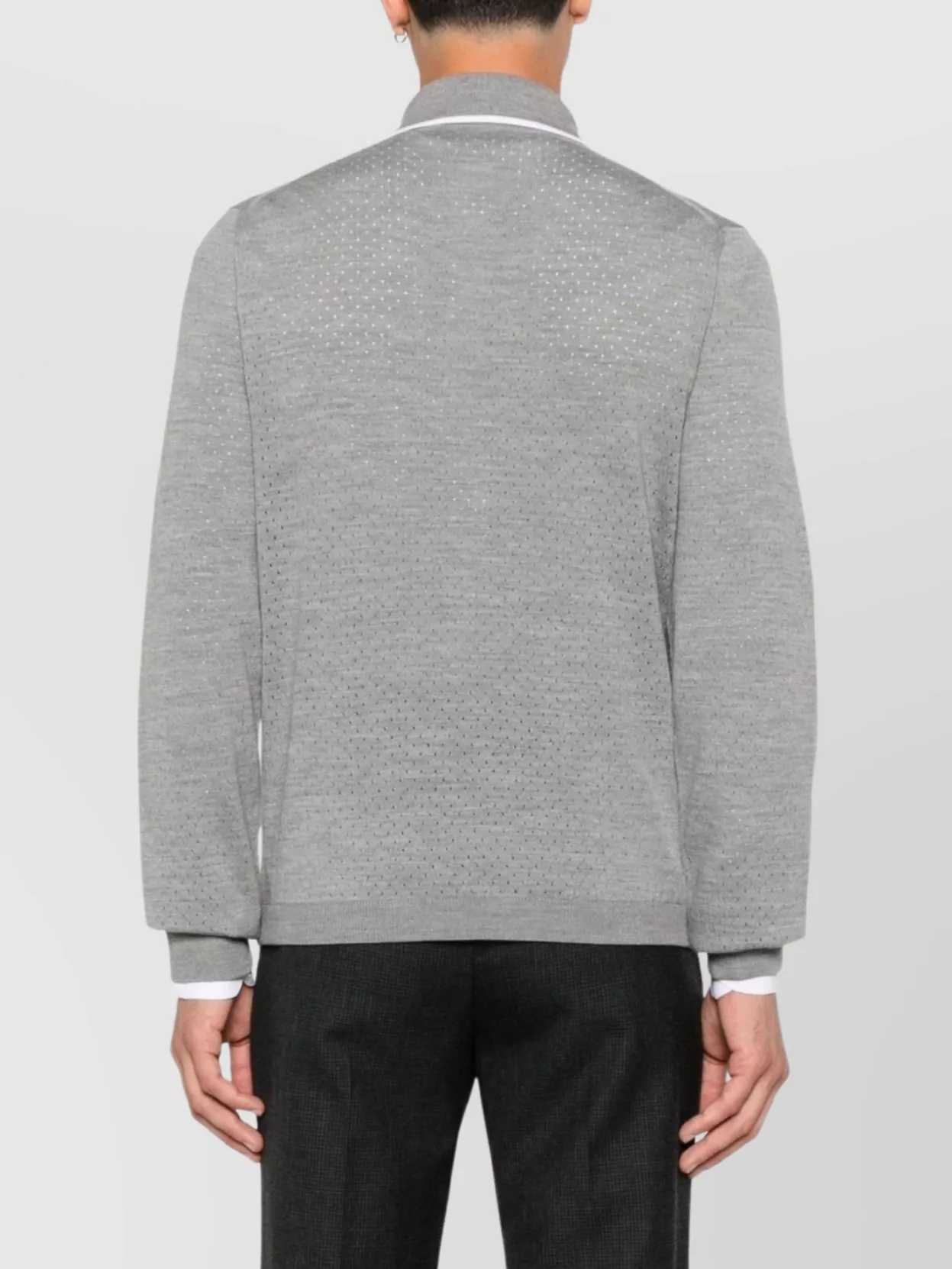 Gucci Wool Long Sleeves Polo Shirt