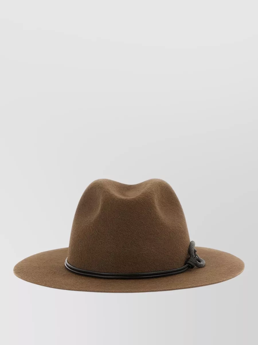 Brunello Cucinelli Wool felt fedora hat
