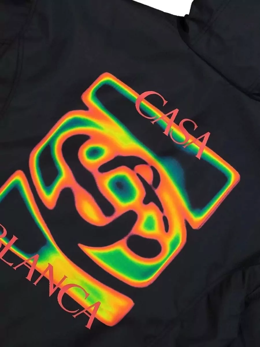 Casablanca Printed Nylon Hooded Jacket