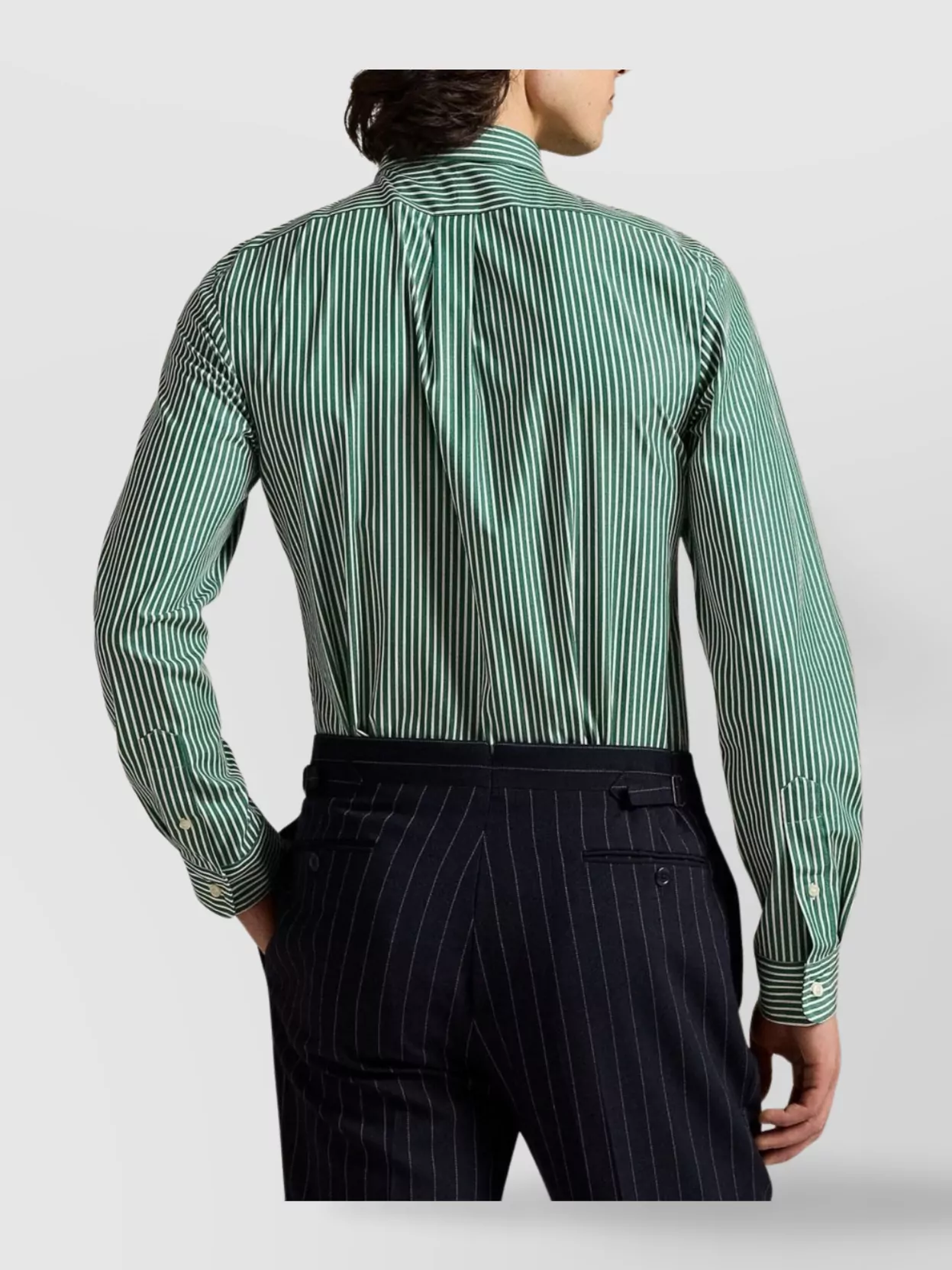 Polo Ralph Lauren Shirt Striped Pattern Collar Button-down In Green