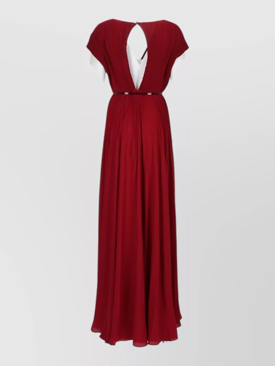 Max Mara Pleated Maxi Dress