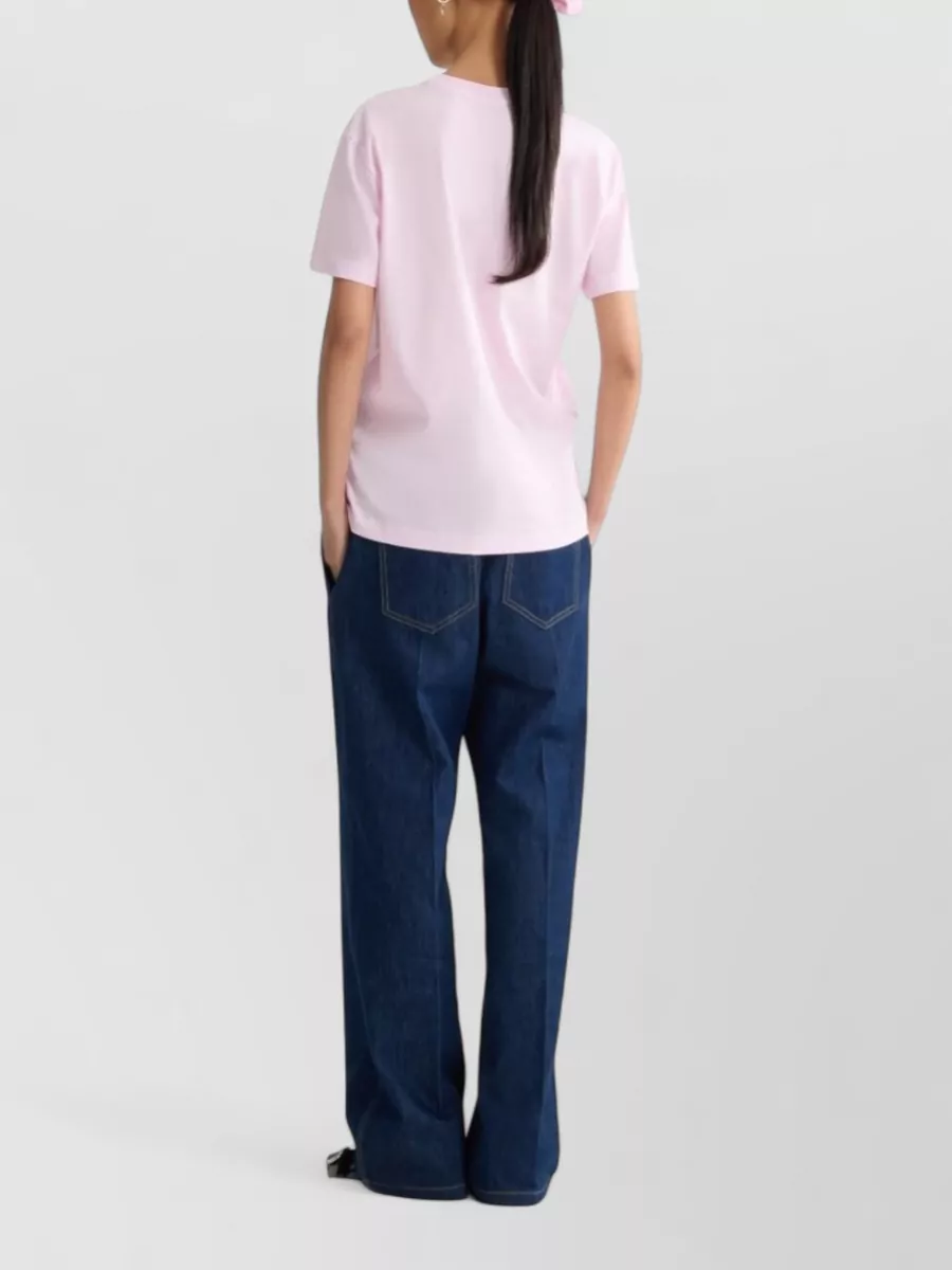 Patou Cotton Logo-Print Crew-Neck Short-Sleeve T-Shirt