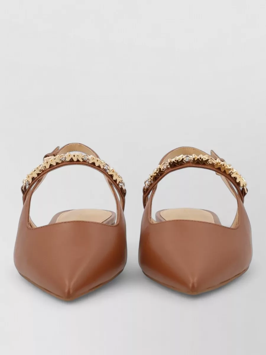 Michael Kors leather dina flex sling ballerina shoes