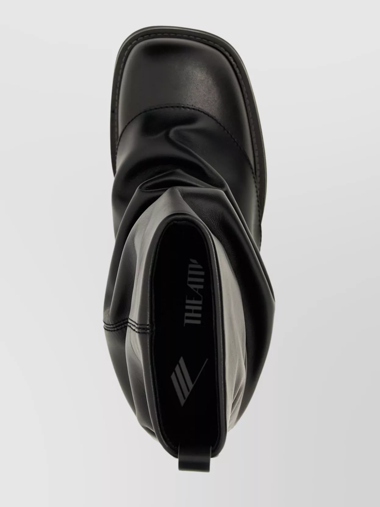 Attico 'square Toe Combat' Ankle Boots