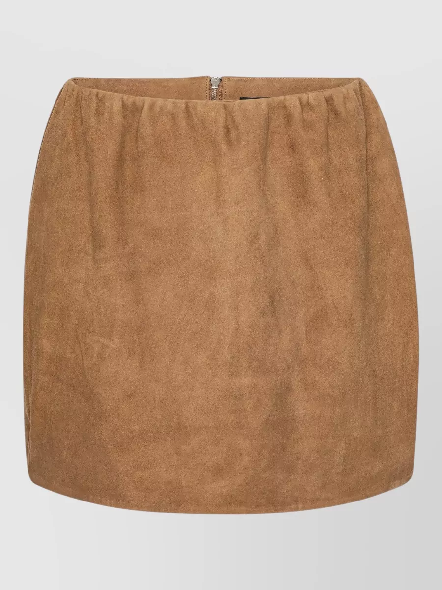 Rotate suede mini skirt