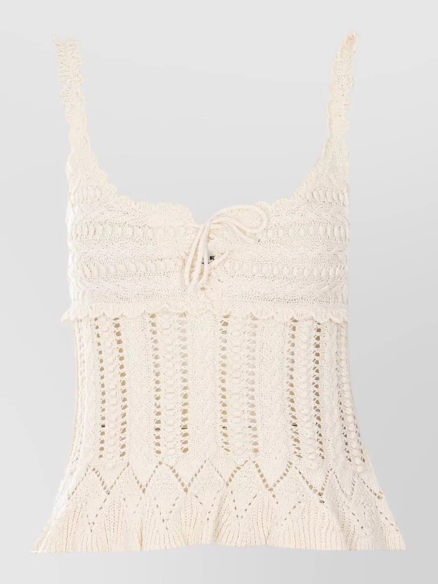 Isabel Marant Etoile cotton openwork knit tank top