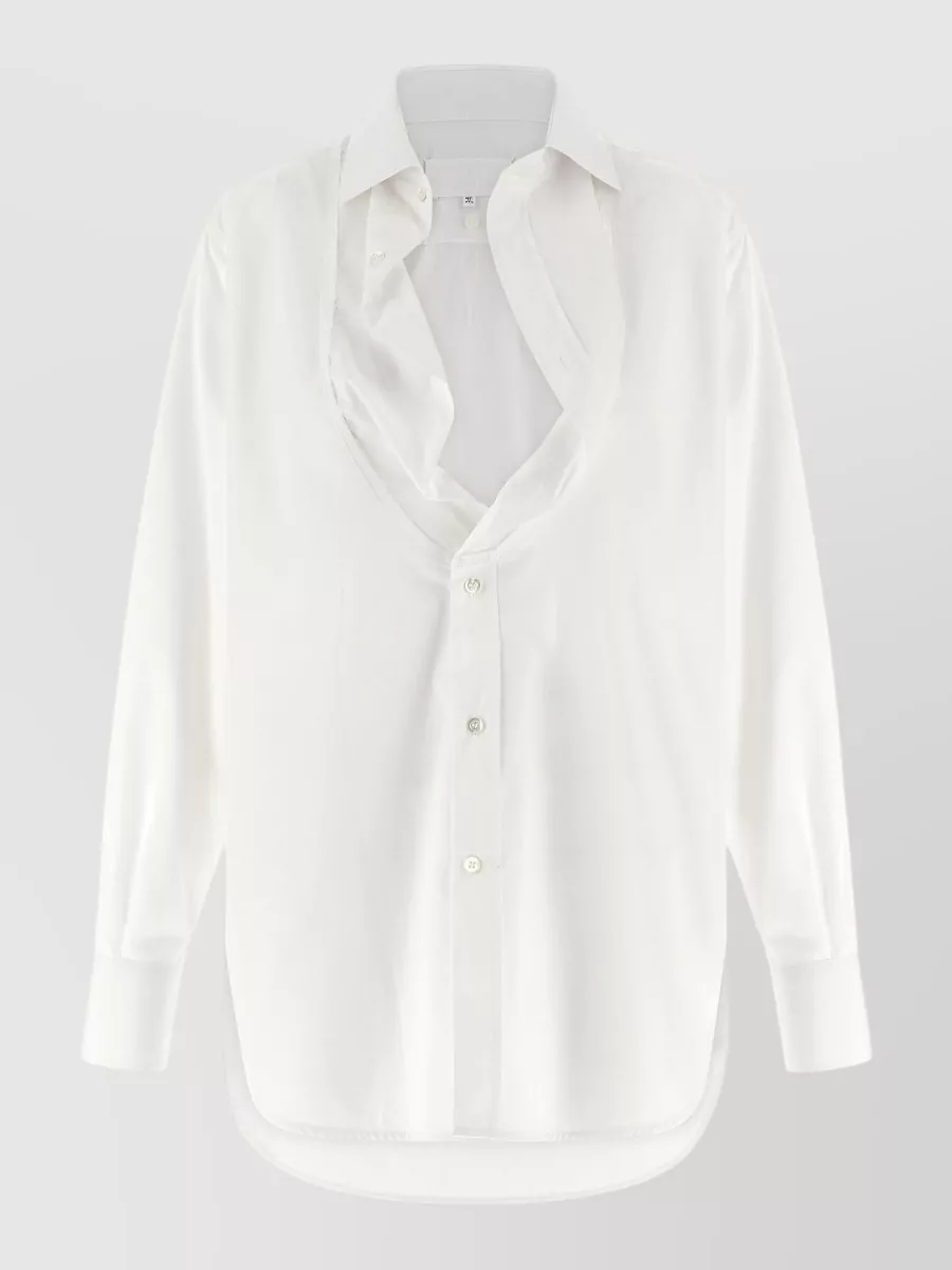 Maison Margiela Cotton Poplin Long-Sleeve Shirt