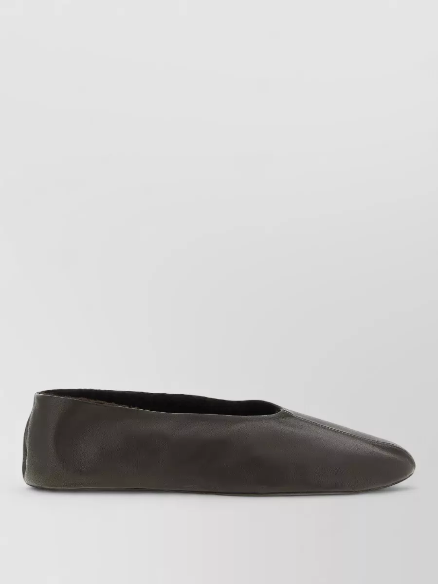 The Row Stella Sleeper Low Profile Round Toe Slippers