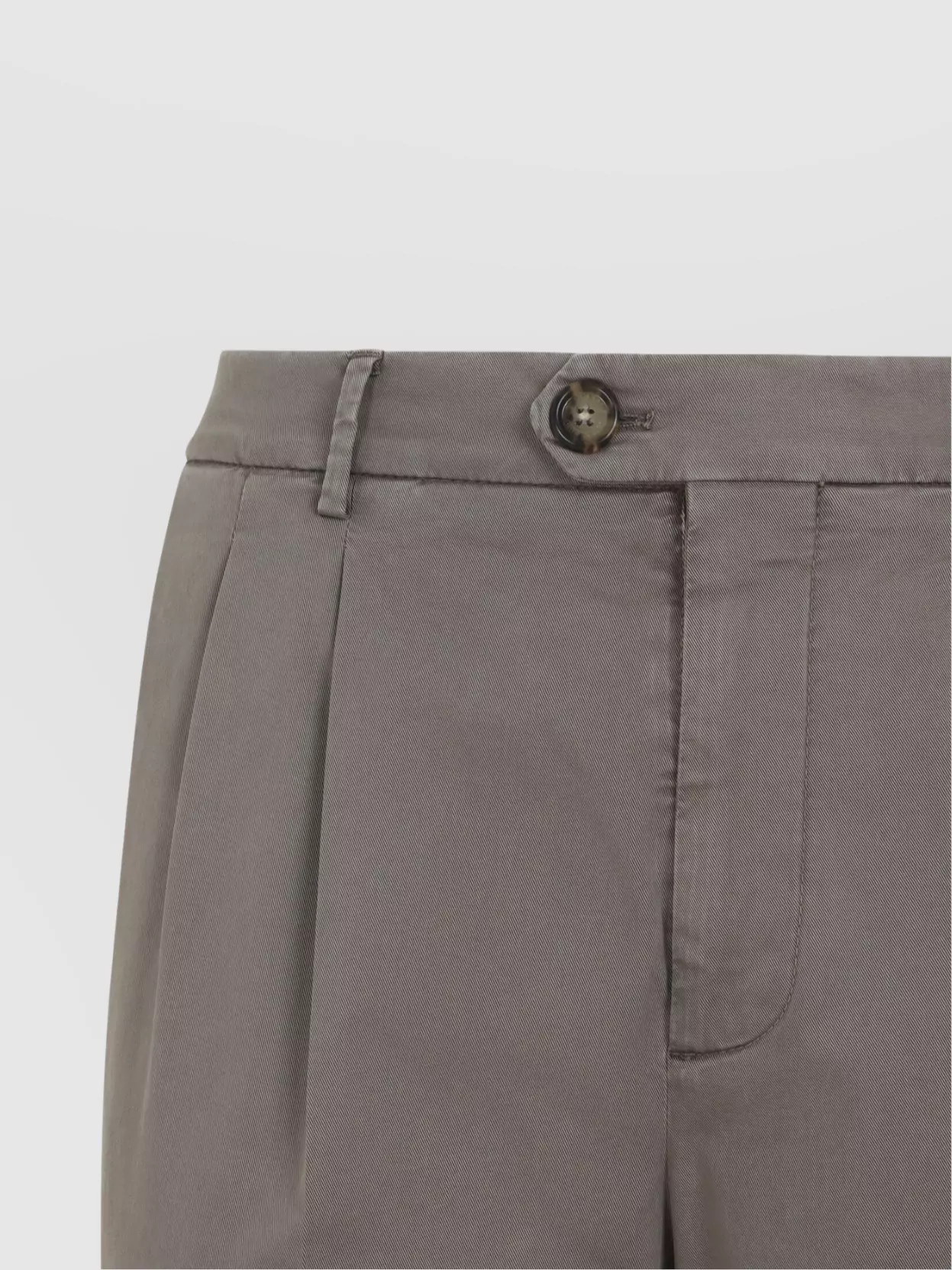 Brunello Cucinelli Pleated Front Trousers Straight Leg Design