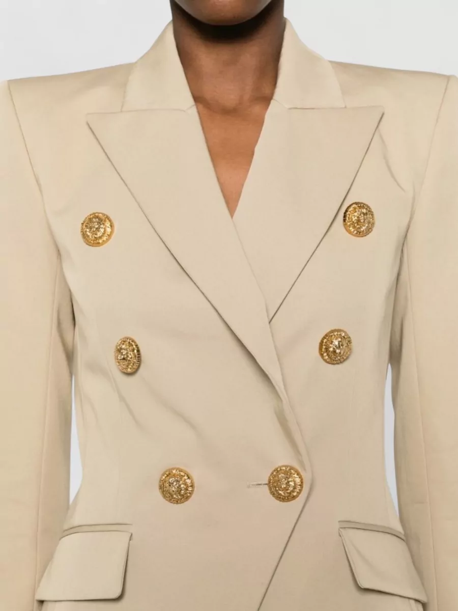 Balmain Cotton Double-Breasted Blazer