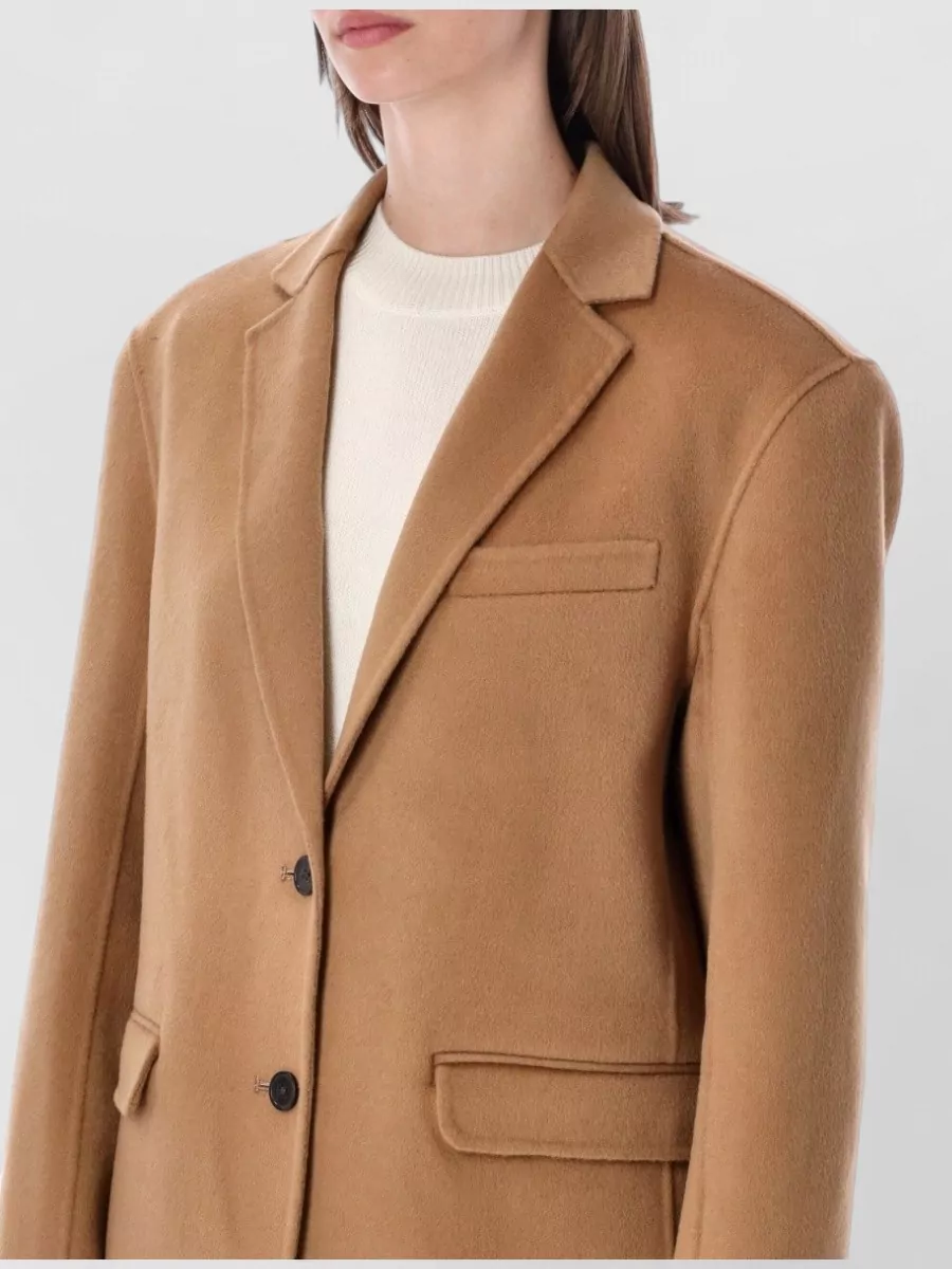 Anine Bing Wool Cashmere Oversized Single Breasted Coat