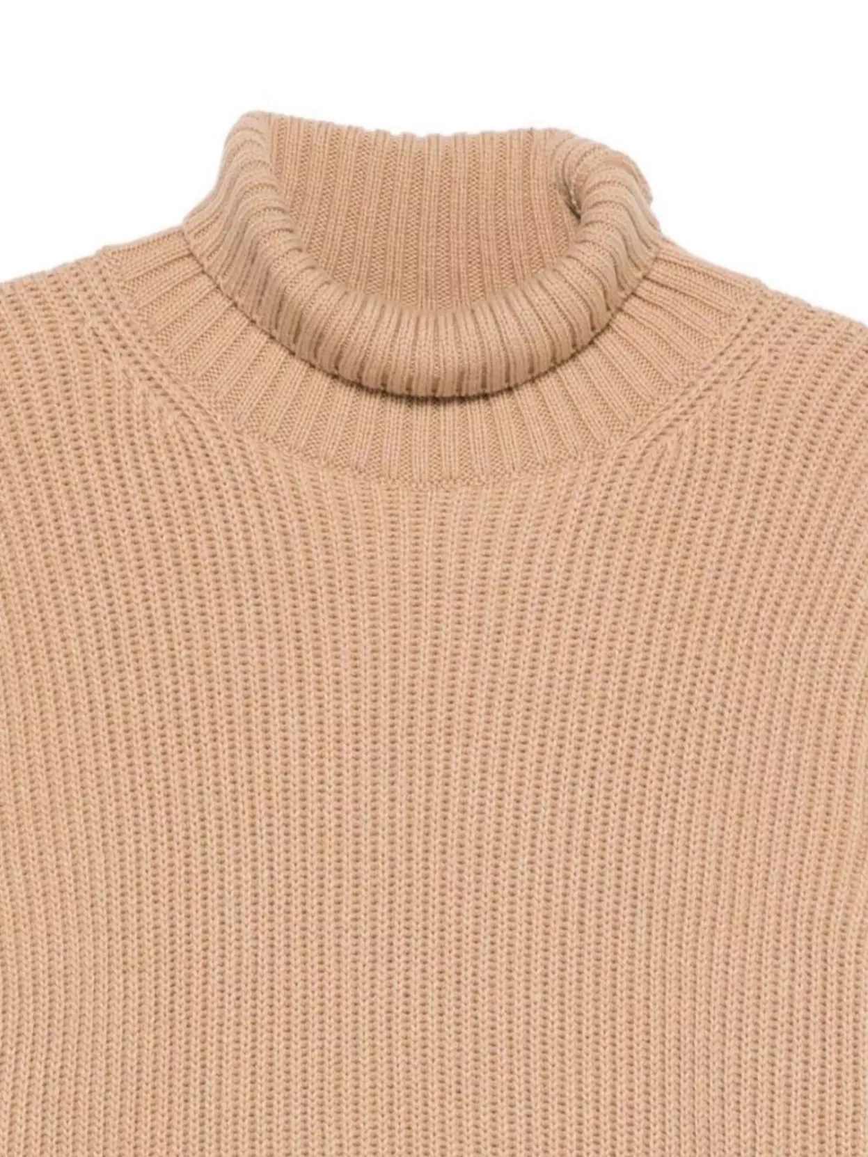 Msgm Turtleneck Sweater With Contrast Hem And Long Sleeves