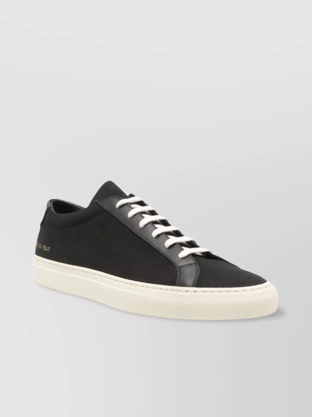 Common Projects Mens Black White Achilles Low Number-print Suede Low-top Trainers