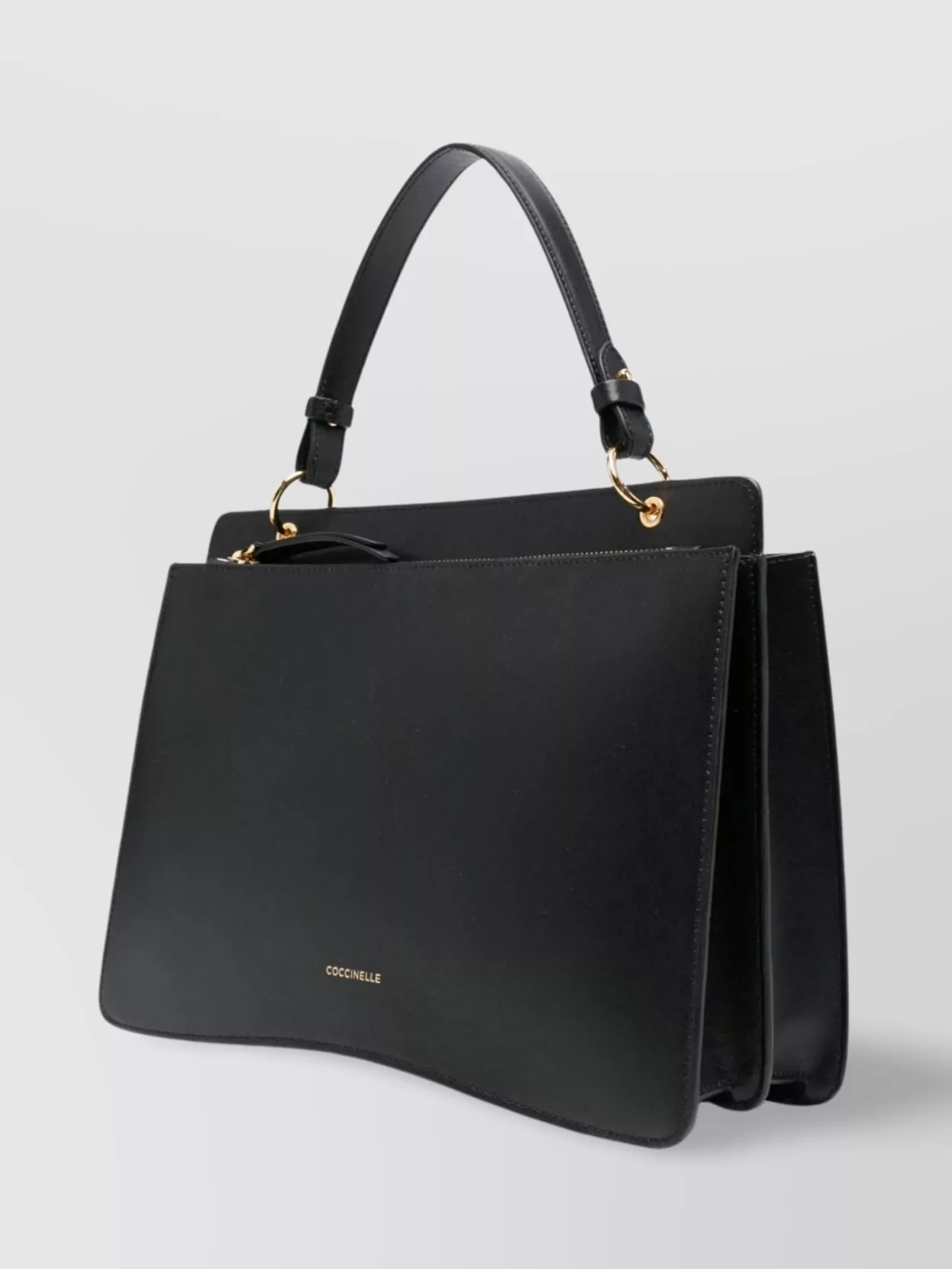 Coccinelle Shoulder Bag With Detachable Strap And Top Handle