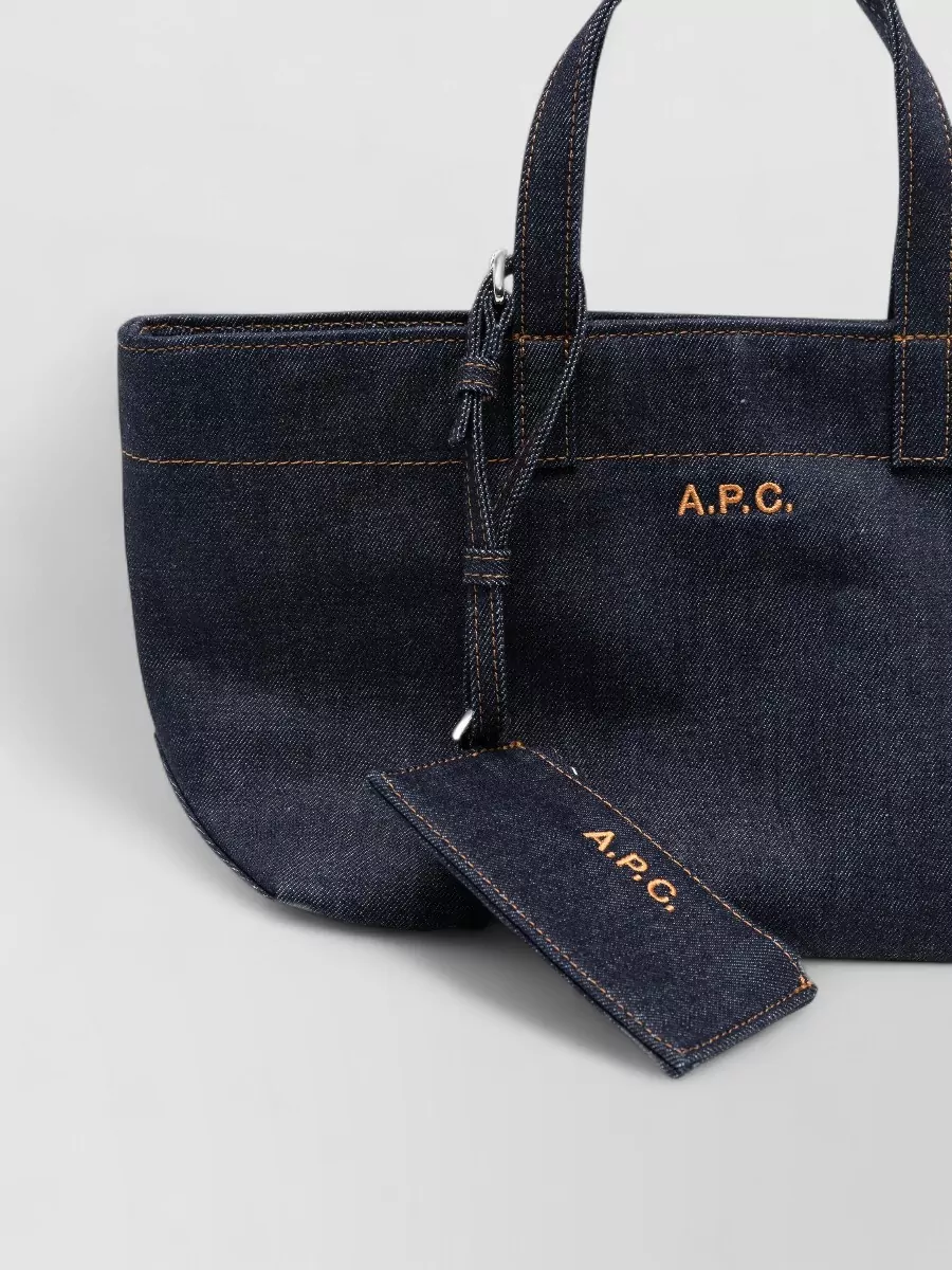 A.p.c. Drummer Small Denim Shoulder Bag