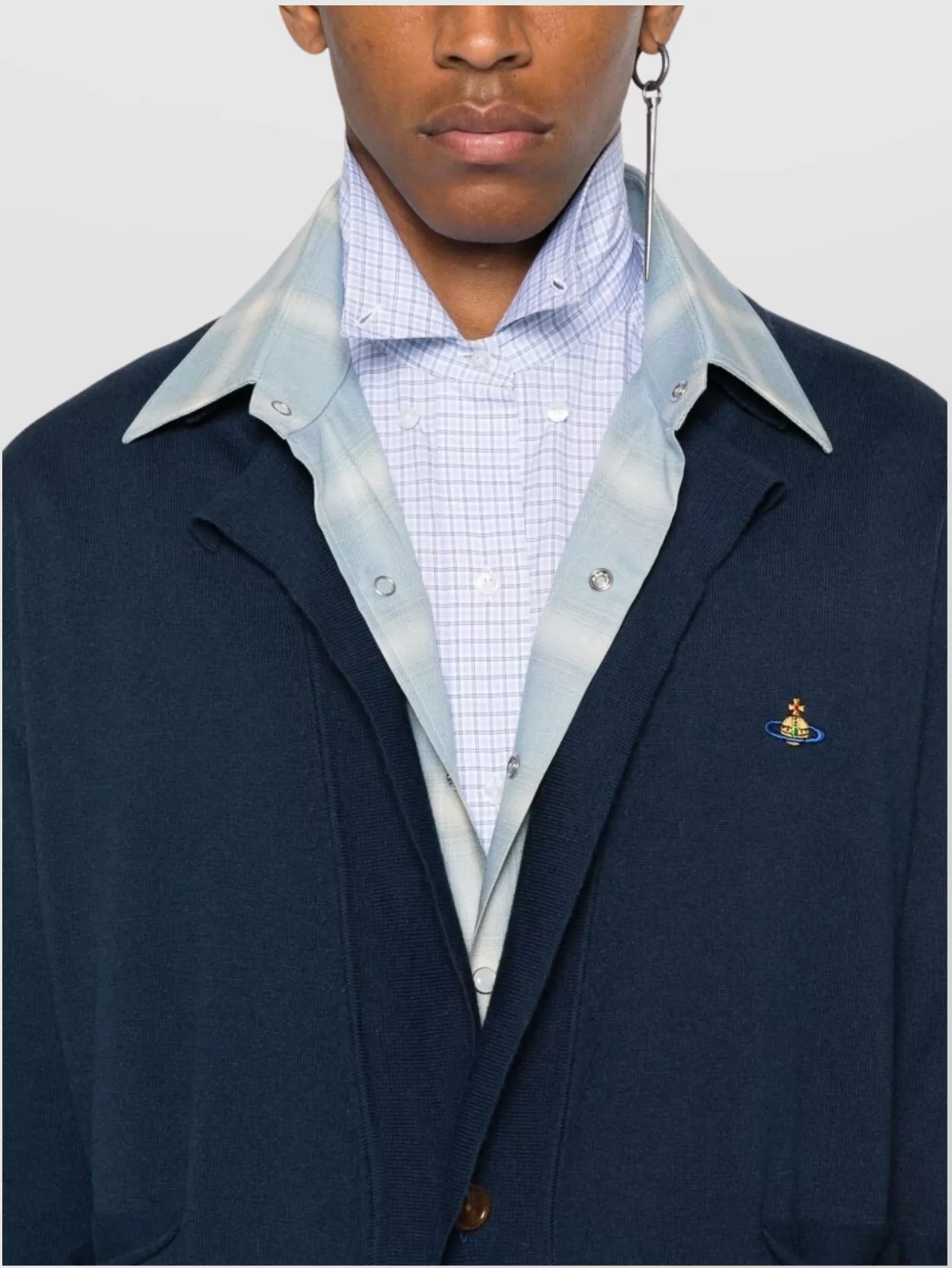 Vivienne Westwood Knitwear V-Neck Ribbed Cuffs Pockets