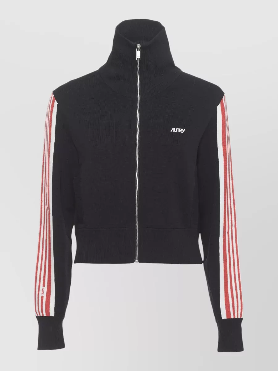 Autry Zip-Up Knitted Sweatshirt