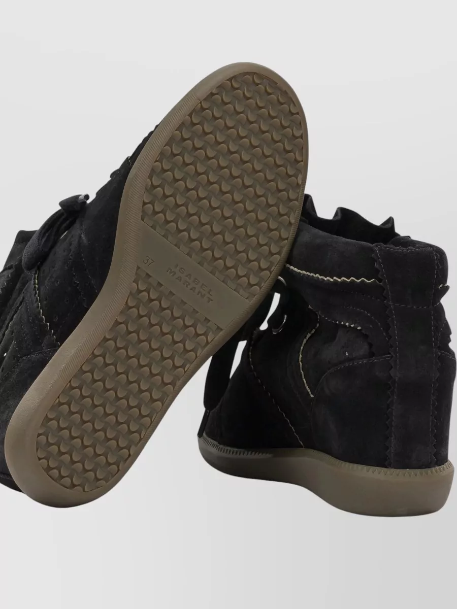 Isabel Marant Leather High-Top Sneakers