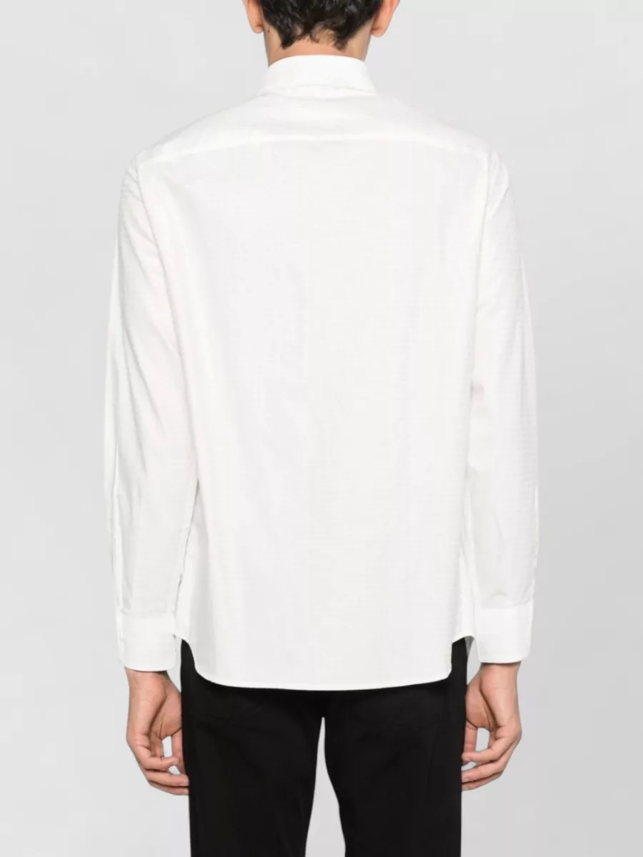 Emporio Armani Logo Cotton Long-Sleeve Polo Shirt