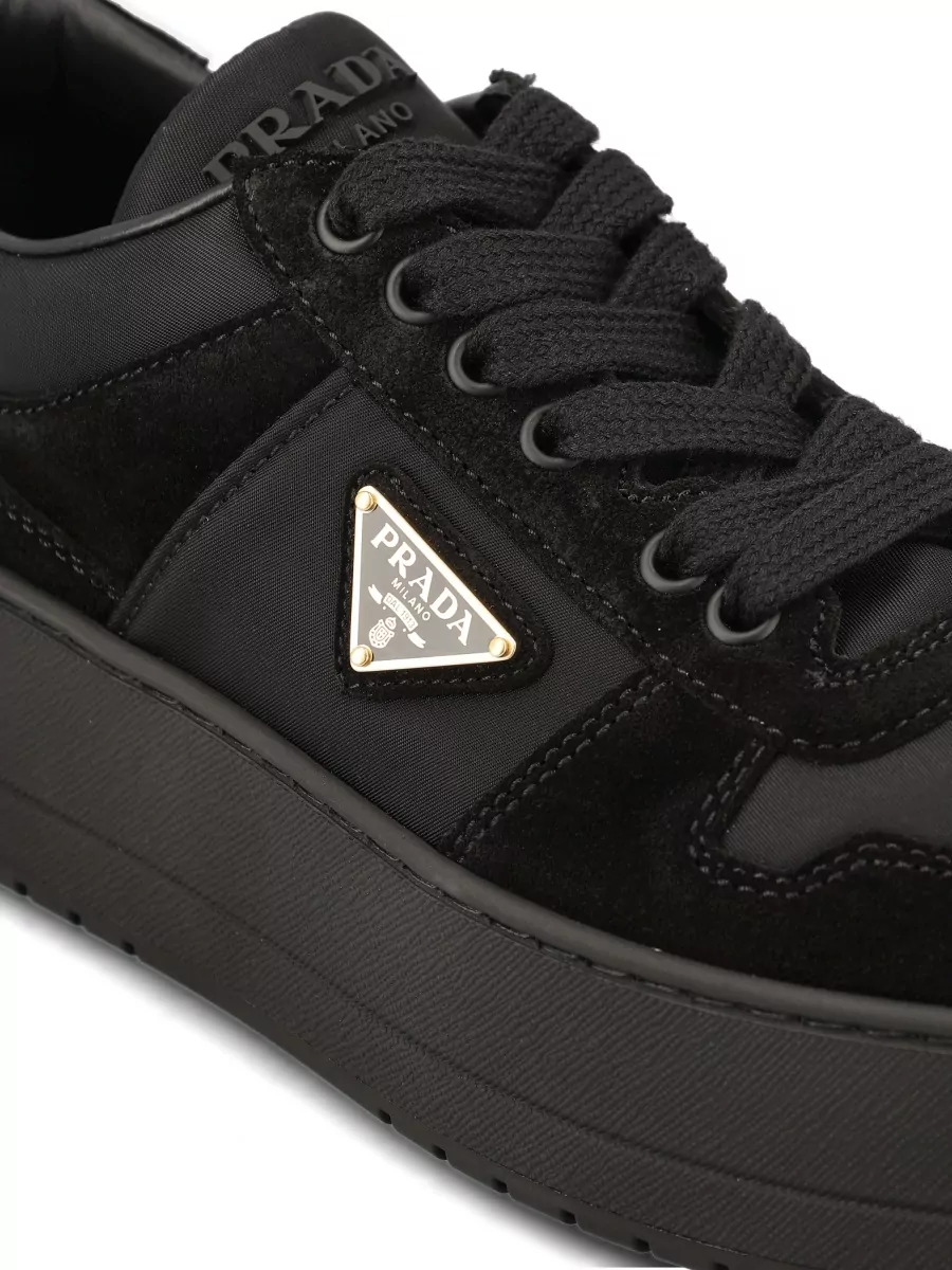 Prada Leather Low-Top Sneakers