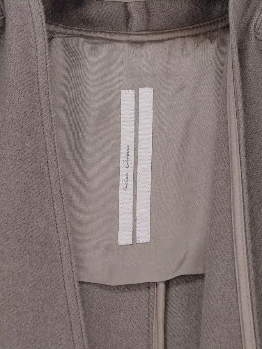 Rick Owens Wool Single Breasted Coat