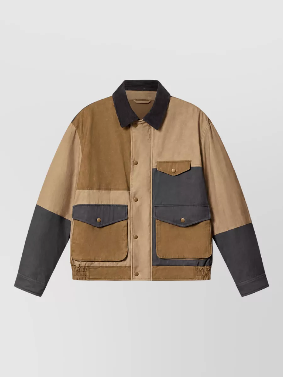 Isabel Marant Cotton Patchwork Single Breasted Coat