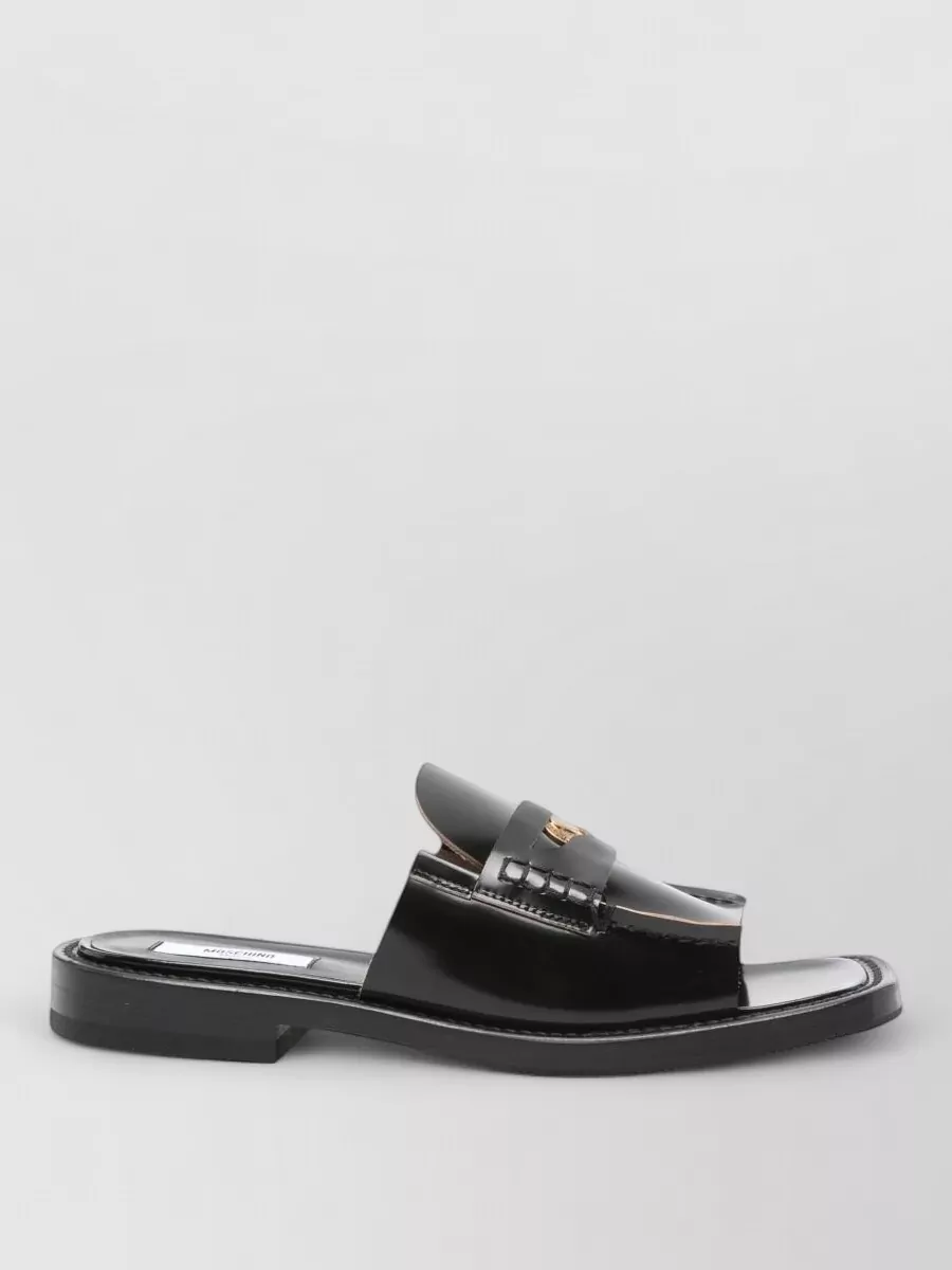Moschino Leather Mules