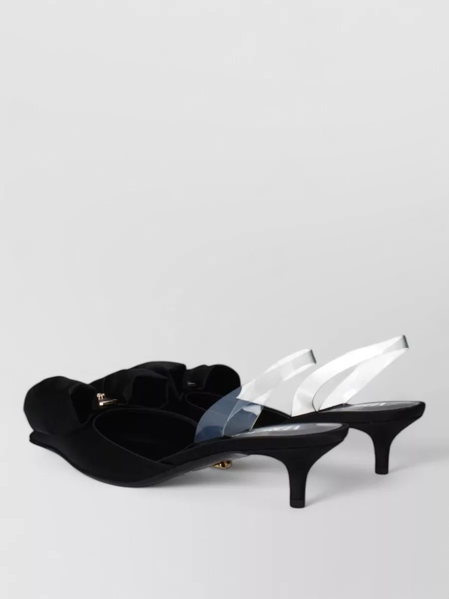 Versace Satin Slingback Sandals