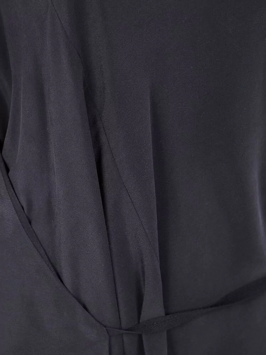 Ann Demeulemeester Silk Long Sleeve Asymmetric Blouse