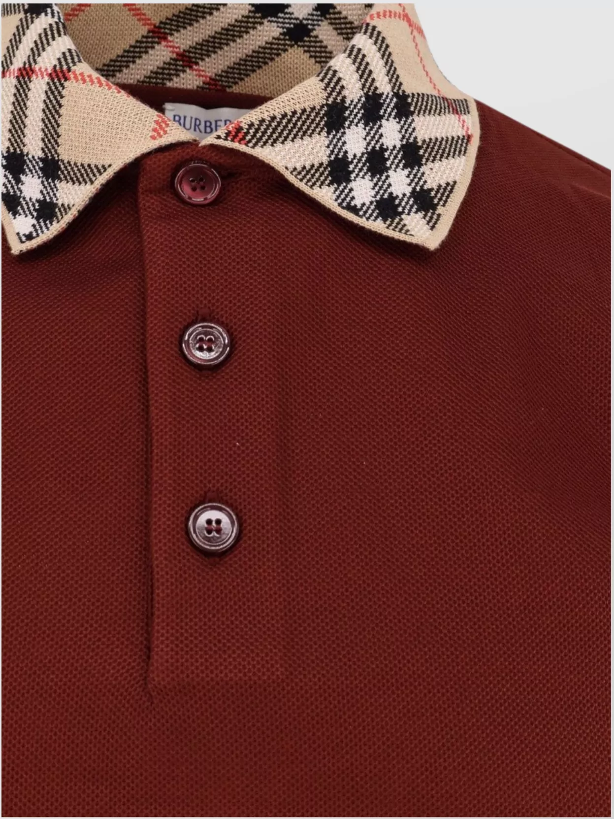 Burberry Organic Cotton Blend Polo Shirt