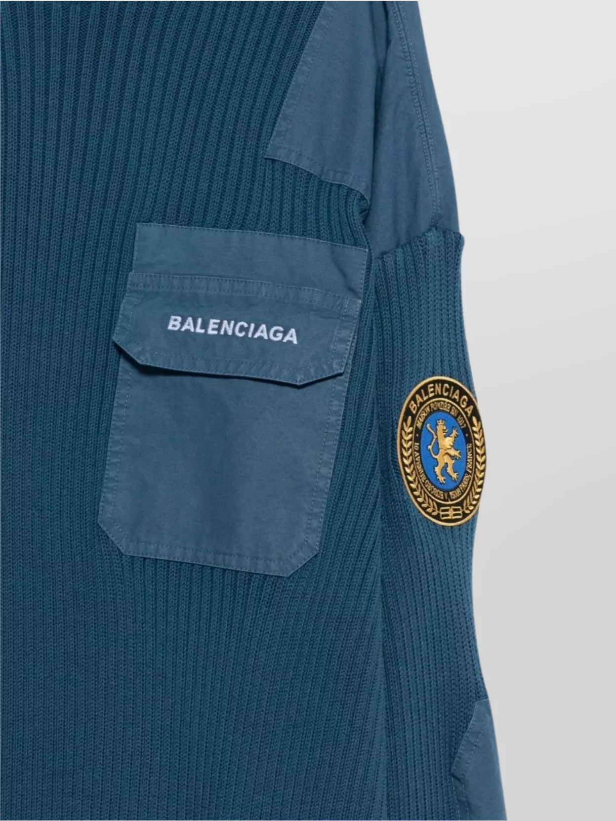 Balenciaga Military Inspired Knitwear Pocket