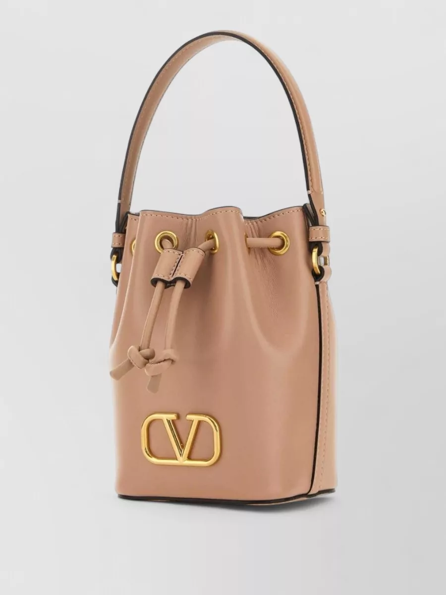Valentino Garavani Vlogo Signature Mini Leather Bucket Bag