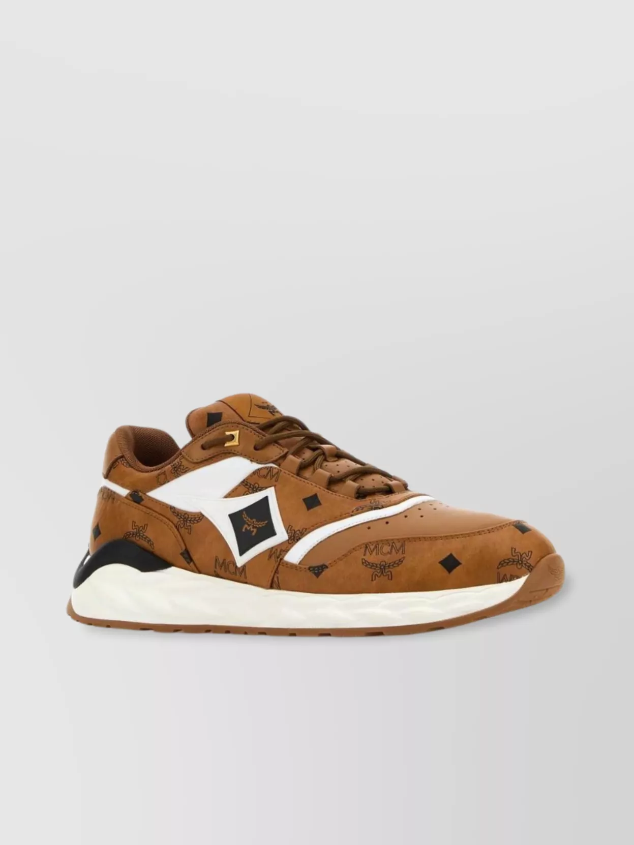 Mcm Skywander Sneakers In Canvas And Leather