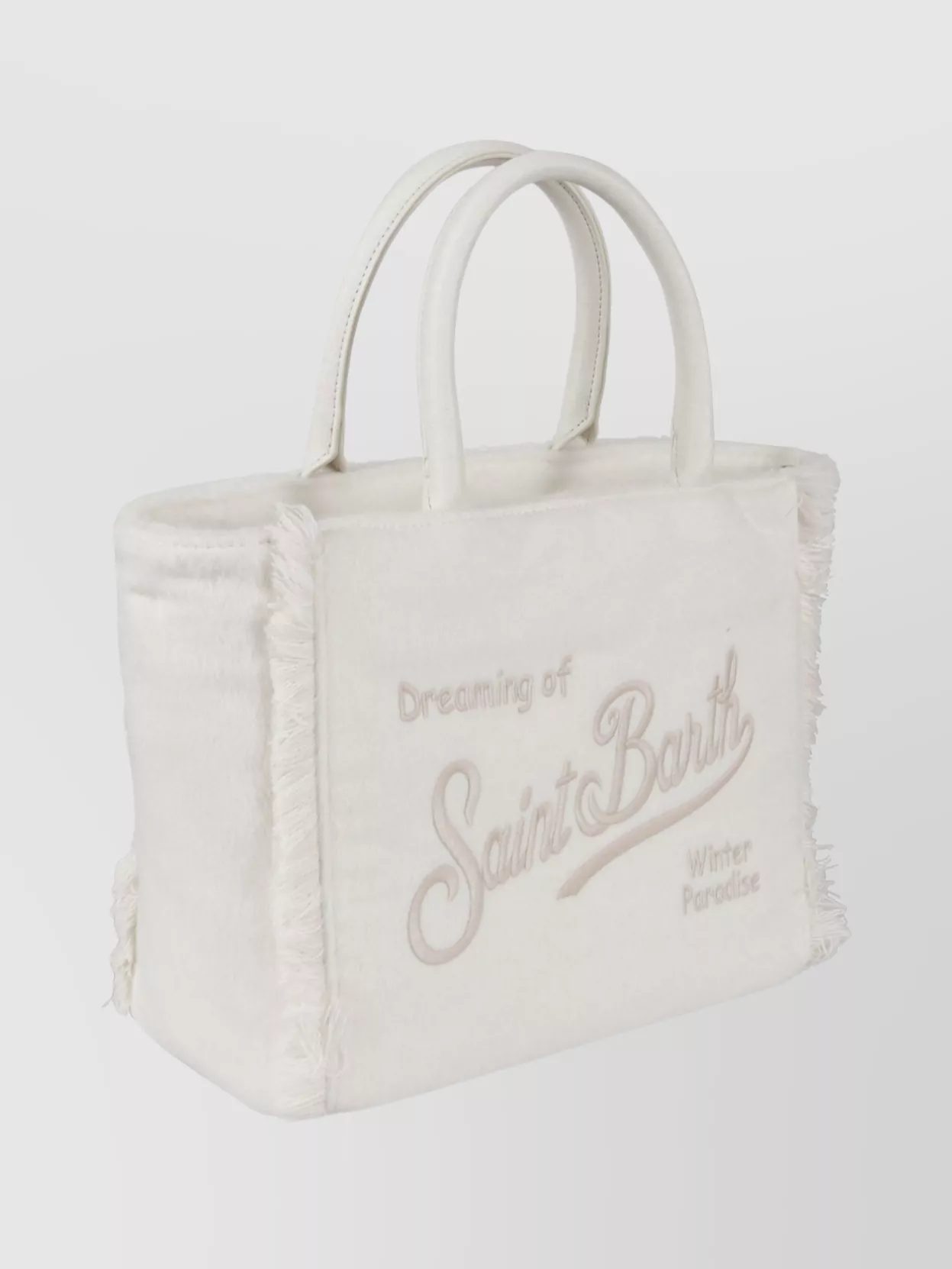 Mc2 Saint Barth Colette Tote Bag With Fringe And Top Handles