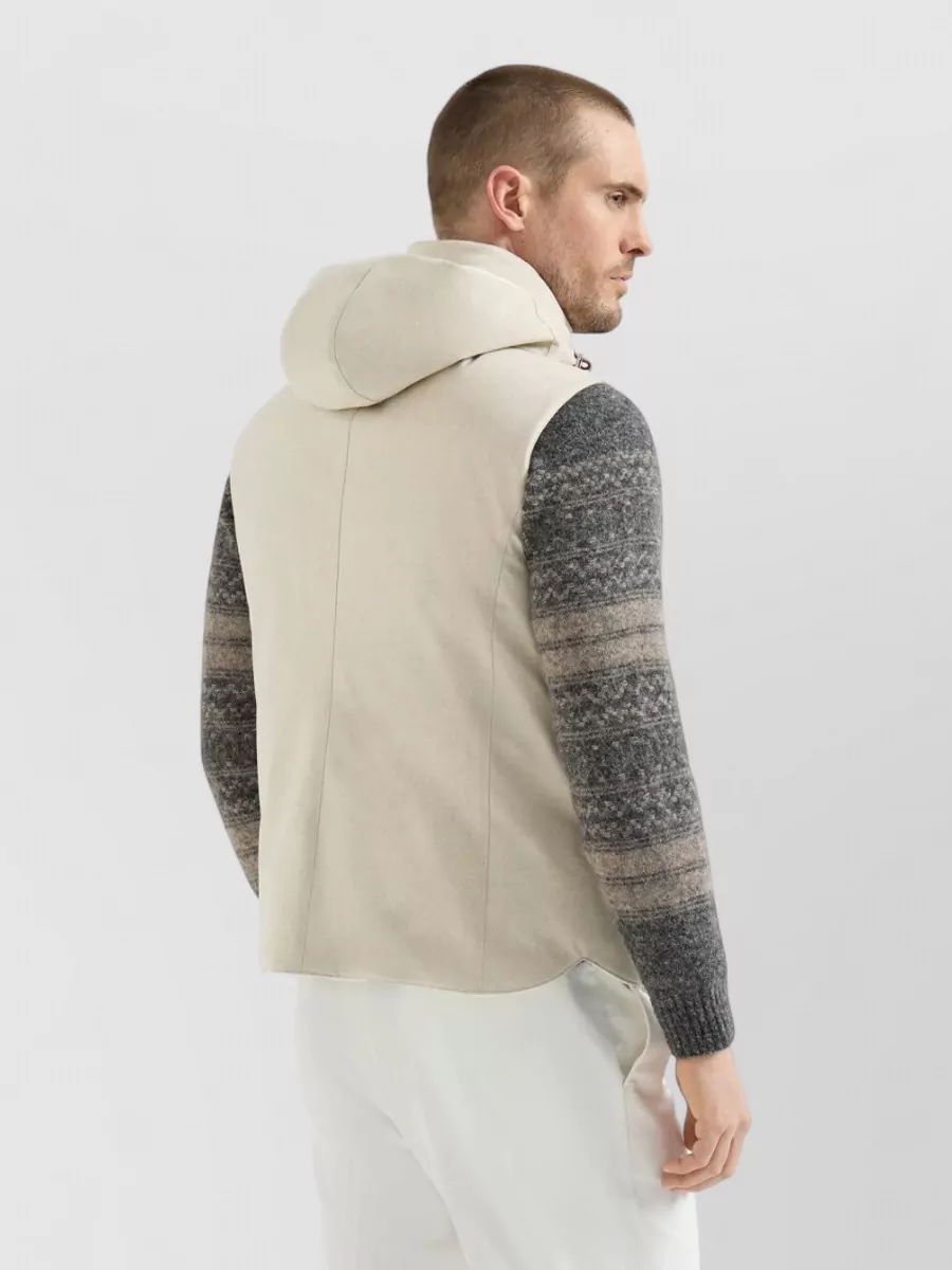 Brunello Cucinelli Wool Flannel Down Padded Vest