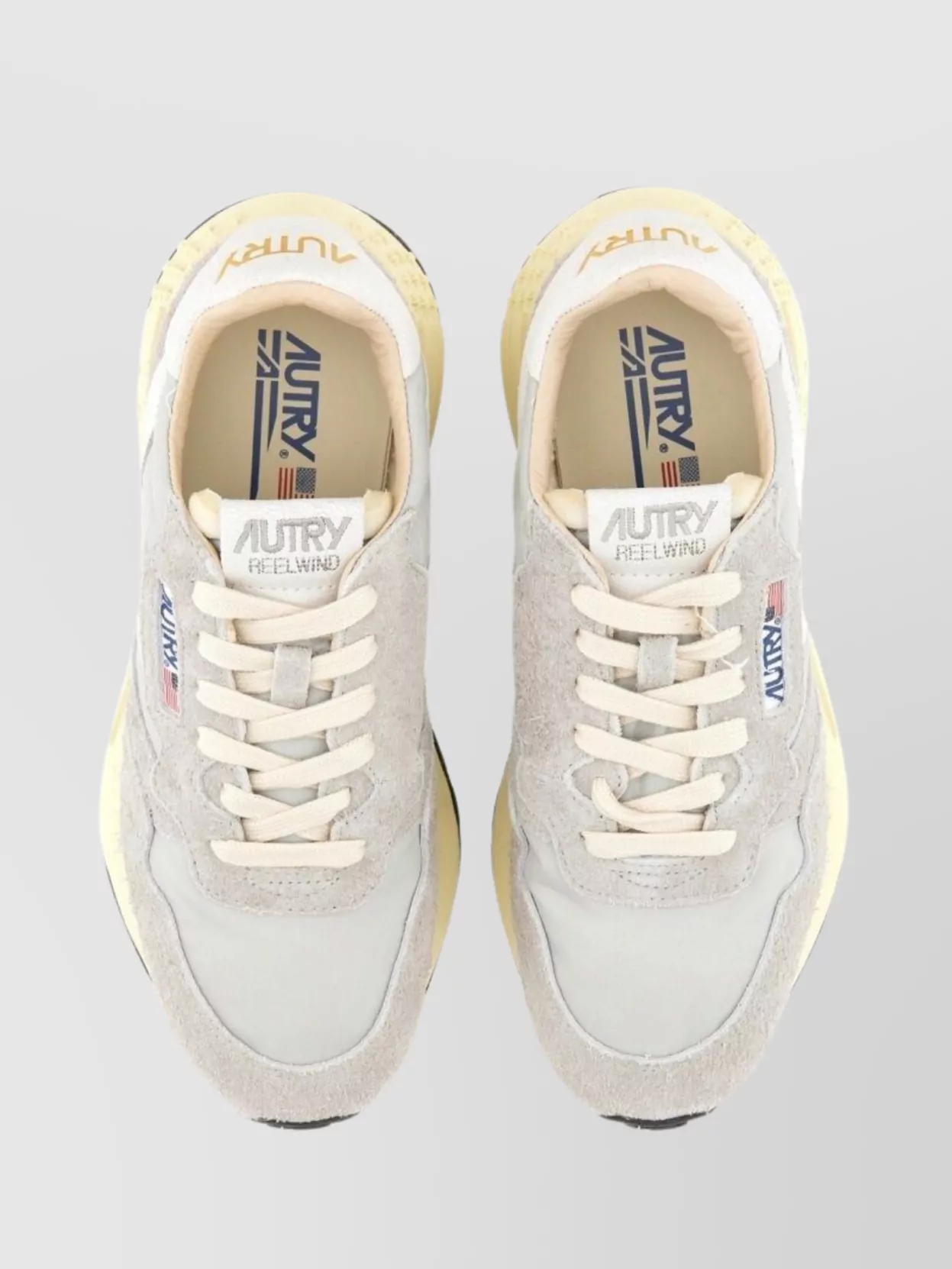 Autry Leather Paneled Low-Top Sneakers