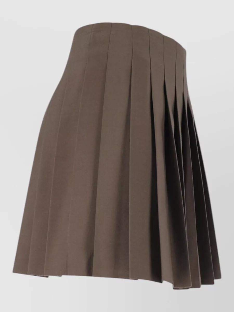 Mm6 Maison Margiela Pleated Midi Skirt