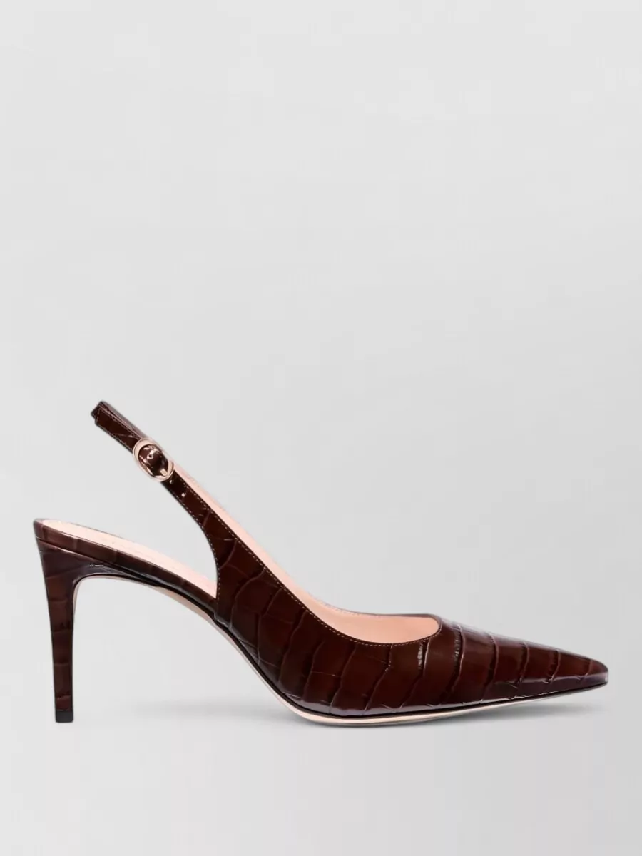 Stuart Weitzman Leather Flat Pumps