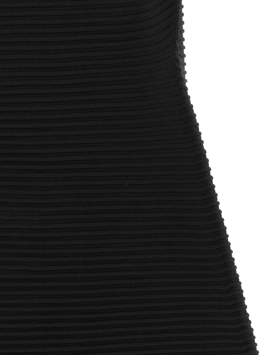 Pleats Please Issey Miyake Zig zag knit midi dress