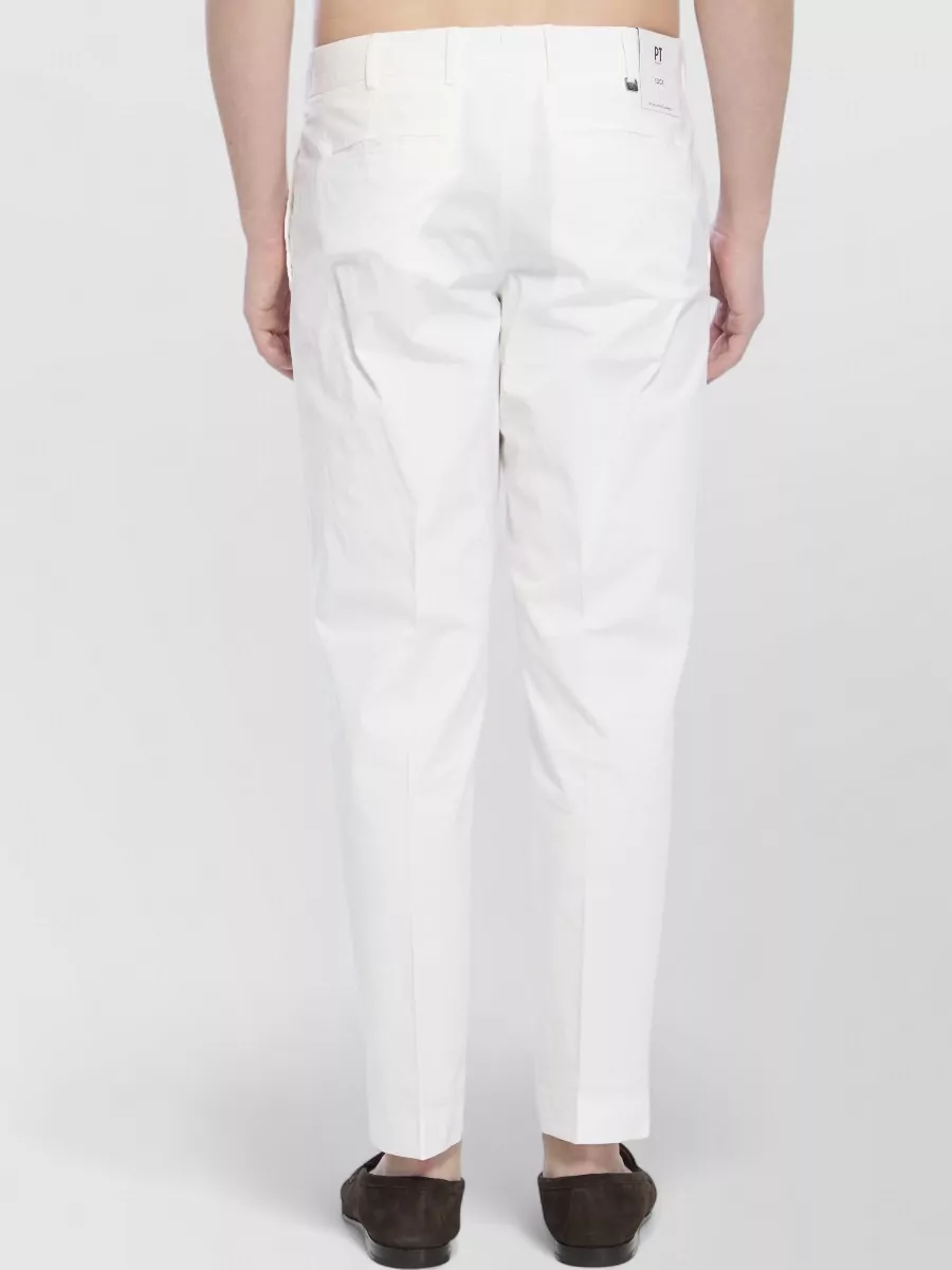 Pt Torino Rebel Stretch Cotton Tailored Trousers