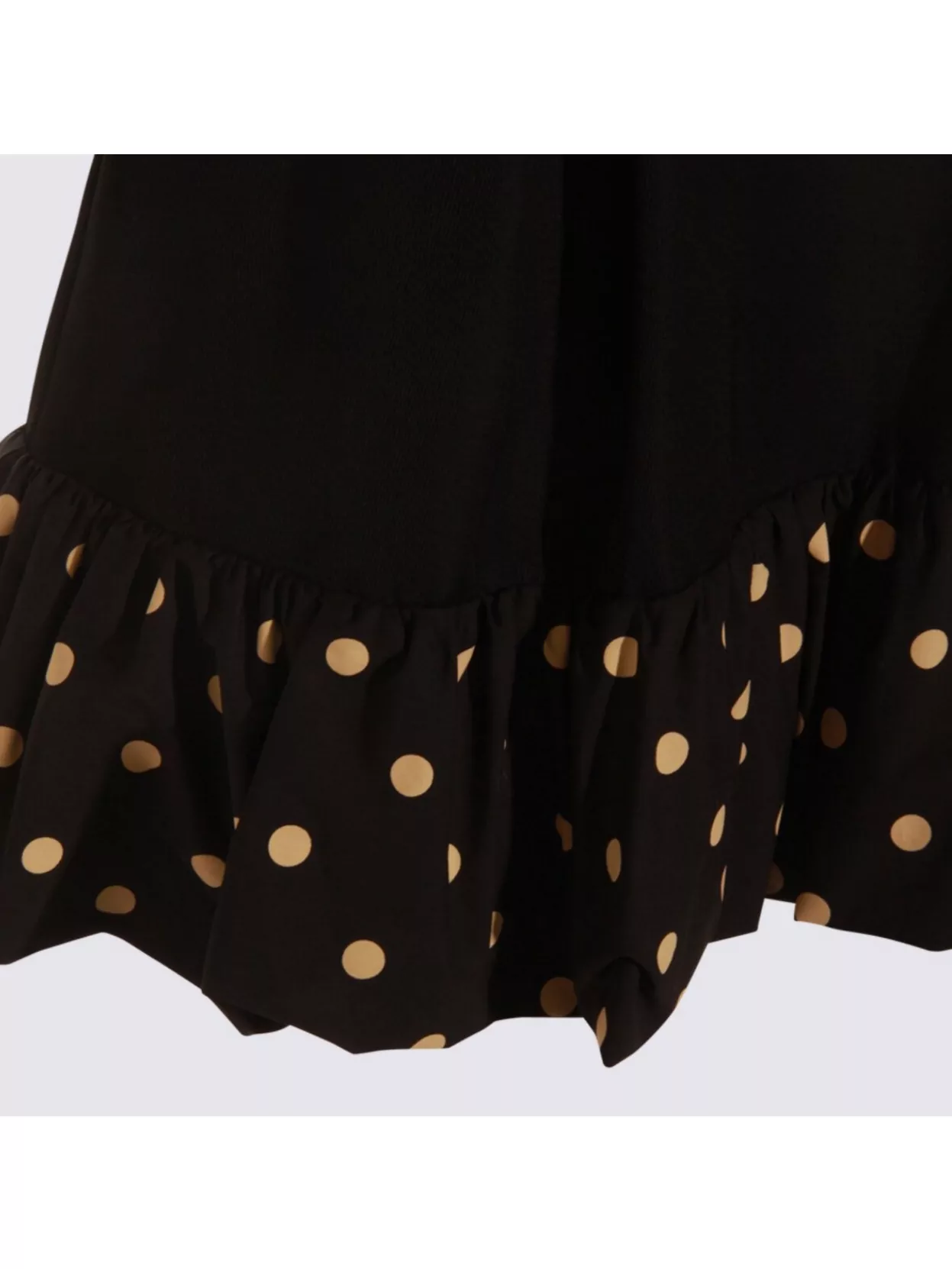 Moschino Midi Skirt With Polka Dots And Ruffles