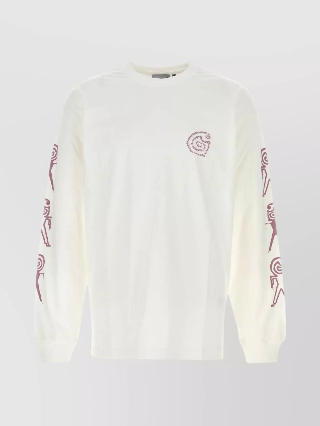 Carhartt Wip T-shirt Ls Terrestrial In Organic Single Jersey In White