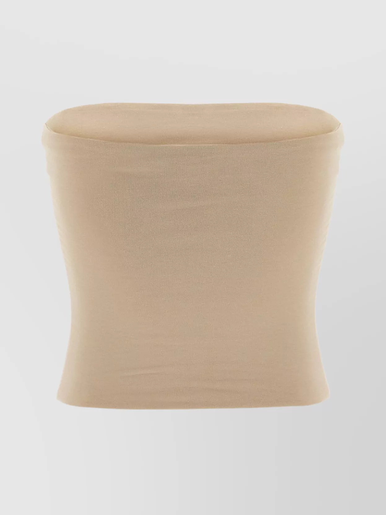 Brunello Cucinelli Strapless Fitted Stretch Top In Brown