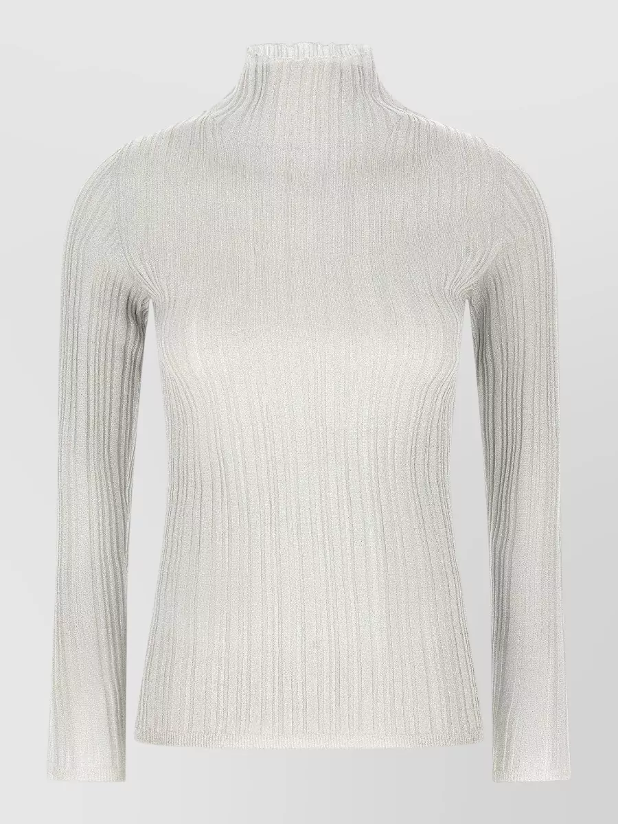 Fabiana Filippi Ribbed mock neck sweater