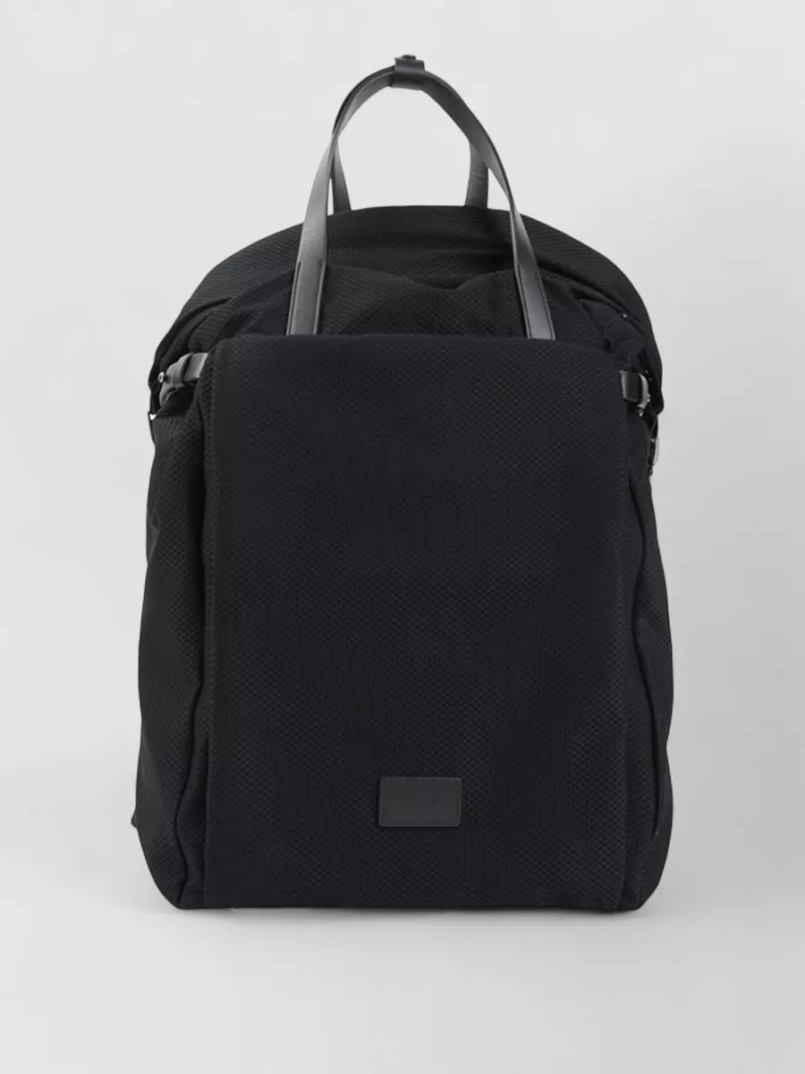 Giorgio Armani Armani Backpack Textured Fabric Top Handle