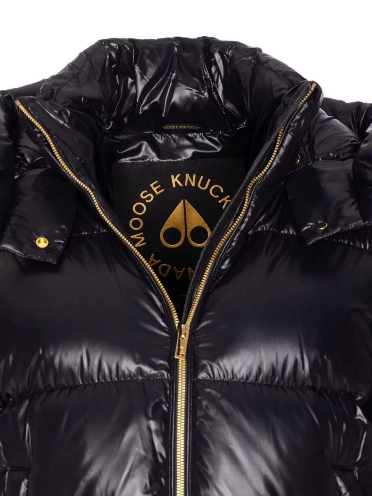 Moose Knuckles Quilted Hooded Down Jacket With Removable Hood